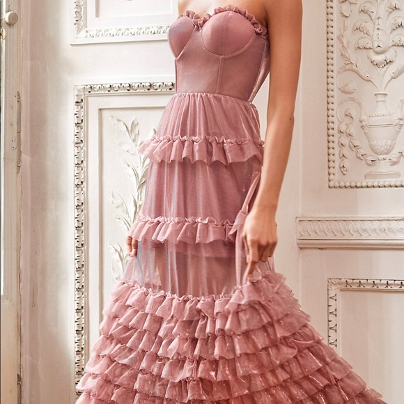 Carola Dress in Mauve - Picture 5 of 5